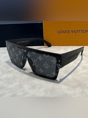 Louis Vuitton Waimea Monogram Shield Sunglasses Black Unisex